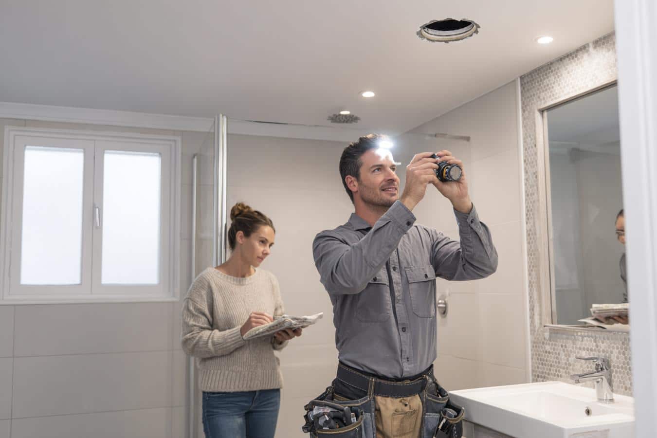 spot encastrable salle de bain lumineux
